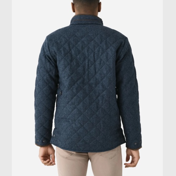 Peter Millar Crown Crafted Men’s Quilted Wool Travel Coat Medium - Picture 6 of 11